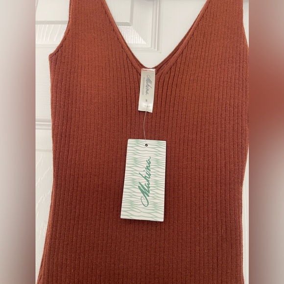 Mahina Hawaii Bardot Body Con Ribbed Dress - Picture 3 of 3